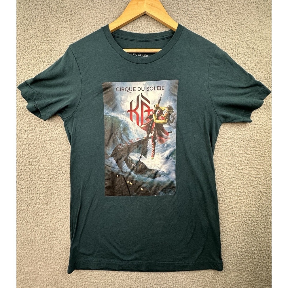 Cirque Du Soleil T Shirt "KA'" Show Adult Medium Teal MGM Grand Las Vegas